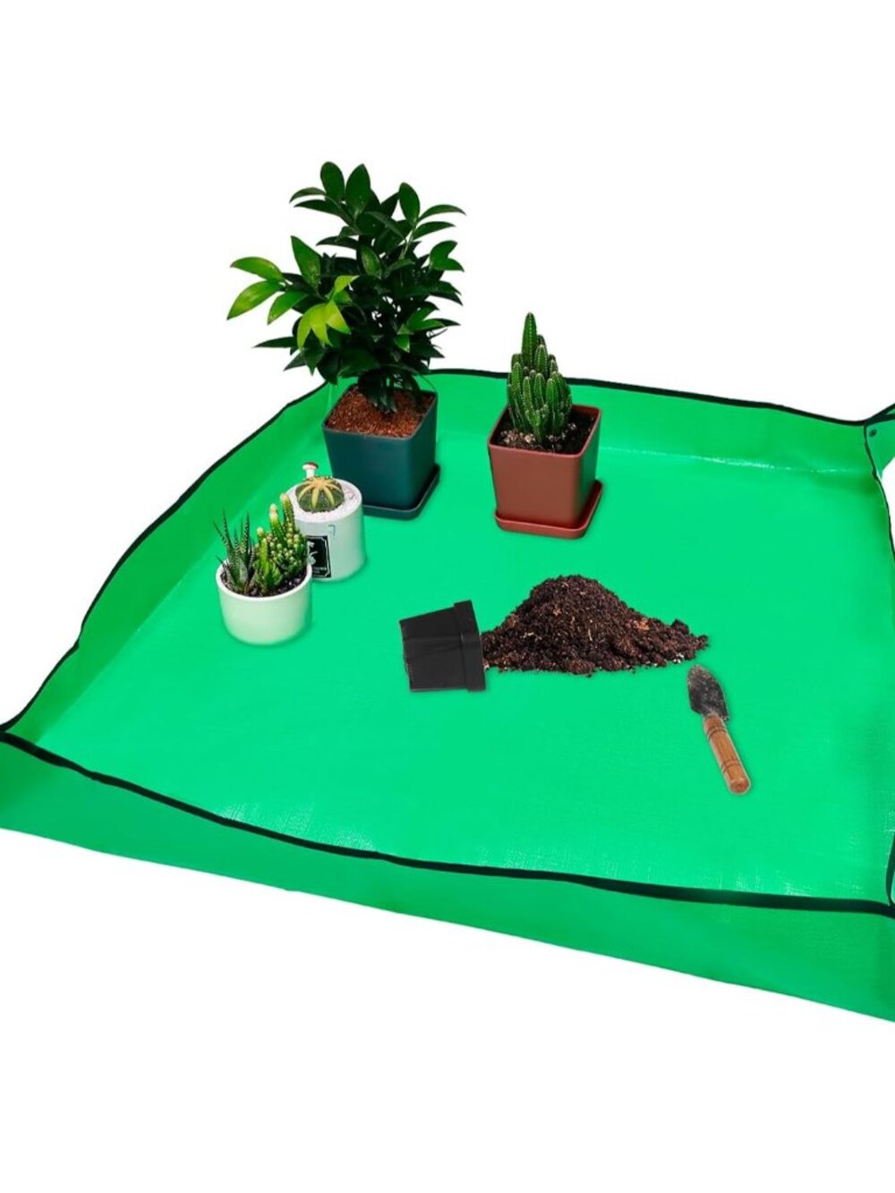 39.4" x 39.4" Extra Large Repotting Mat for Potting Soil Mess Control